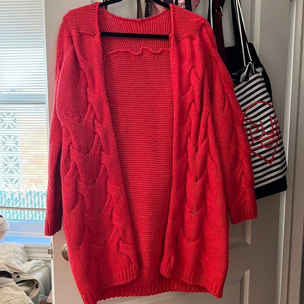 Long oversized cardigan